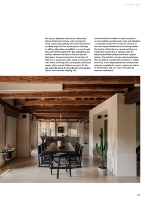 Interno del magazine di architettura PLATFORM, con all'interno il progetto di Villa Soranzo di MIDE architetti.
