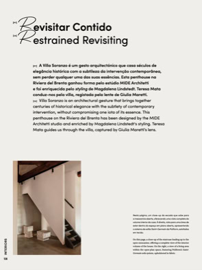 Articolo su MIDE architetti uscito su ATTITUDE 127, magazine di architettura portoghese.