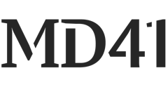 Logo di MD41, business unit di MIDE srl dedicato a grandi progetti e spazi workplace.